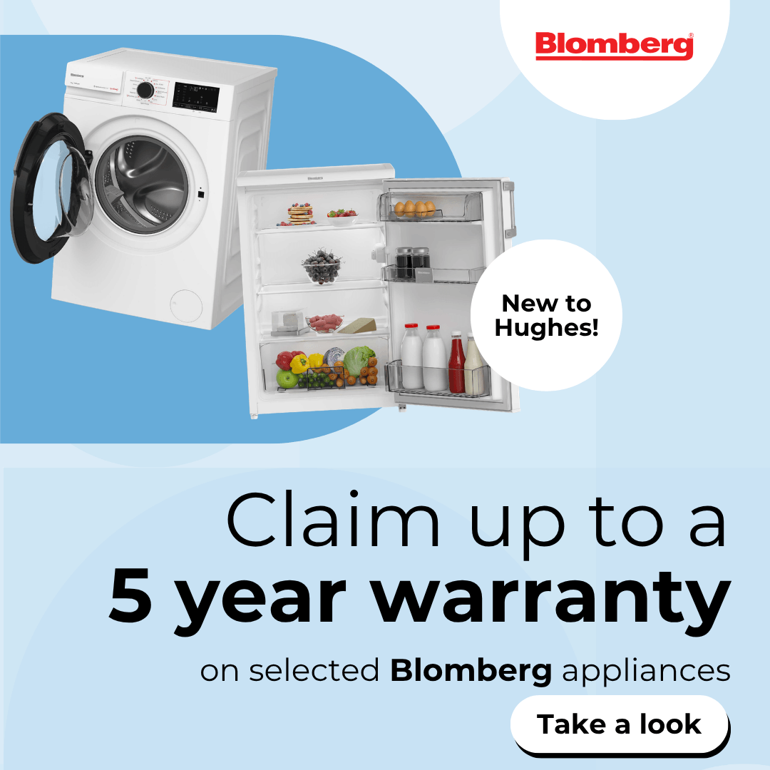 Claim up to a 5 year warranty on selected Blomberg appliances